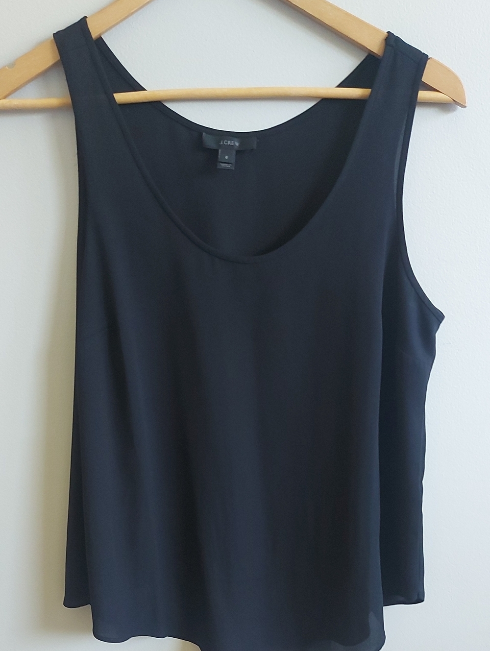 J. Crew Black Scoop Neck Tank